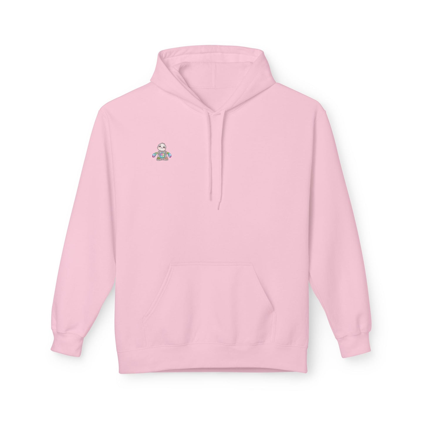 Cute Baby Sloth Hoodie with Colorful Toy Chest Graphic — Cozy Casual Pullover